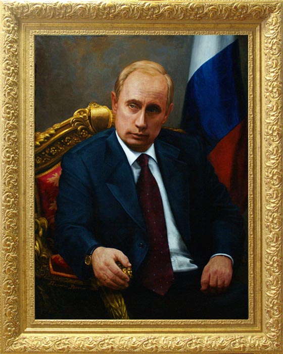 Портрет Путина купить в Москве с рамкой