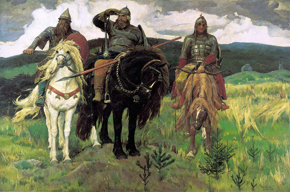 Три богатыря картина Васнецова, описание богатырей